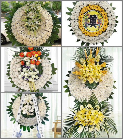山东青岛胶州市张应镇周家小庄村花圈速递